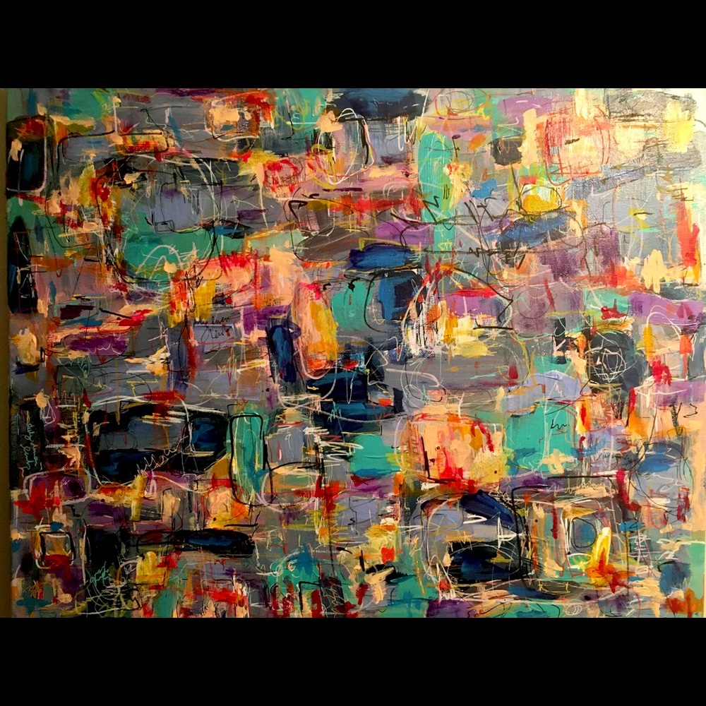 16 x 20 original signed abstract painting